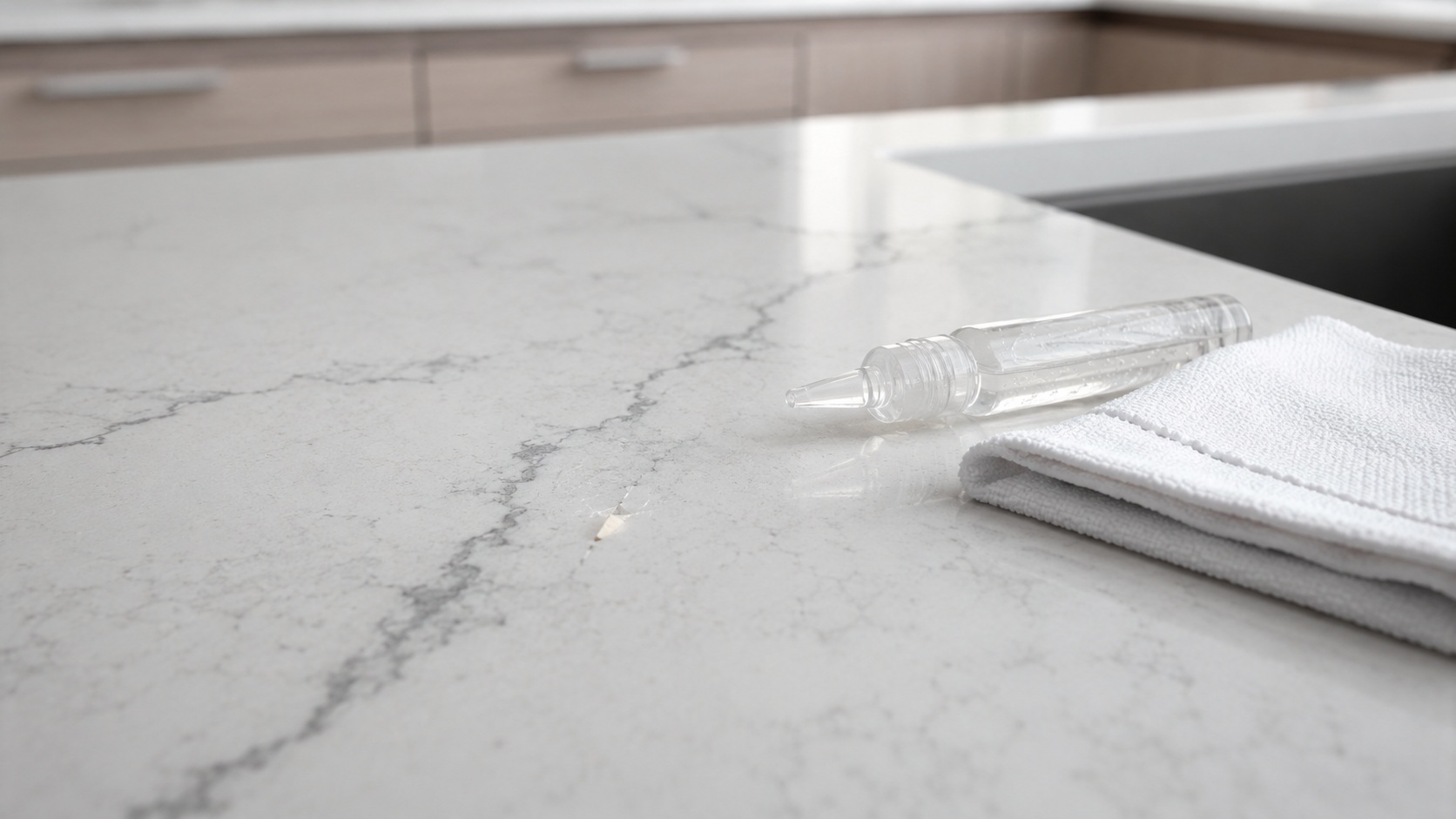 Can You Repair Quartz Countertop Damage? Here's What You Should Know 3 Close up of stone texture and professional craftsmanship for Repair Quartz Countertop guidance 1