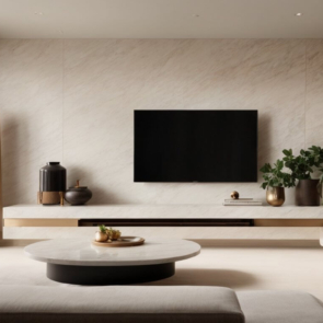 Create a Modern and Sleek Look with a Quartz Stone TV Wall Renovation