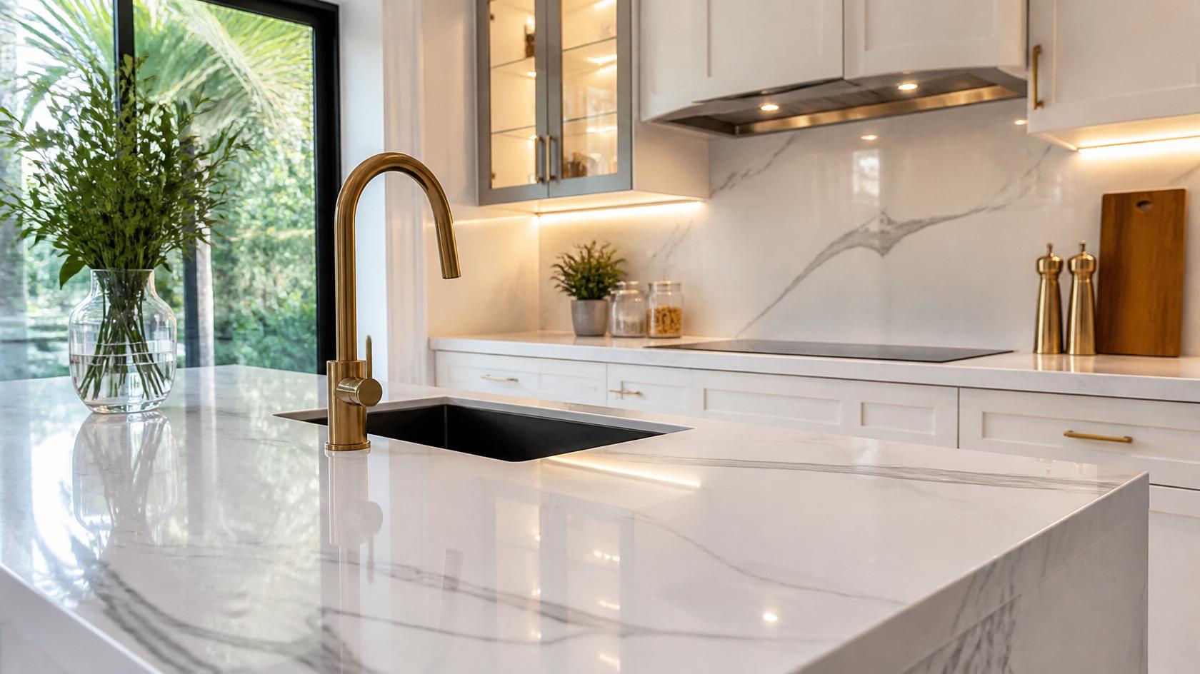 Matte vs Polished Quartz Countertops: Which Finish Is Best for Your Home? 3 Matte vs polished quartz countertop comparison 02