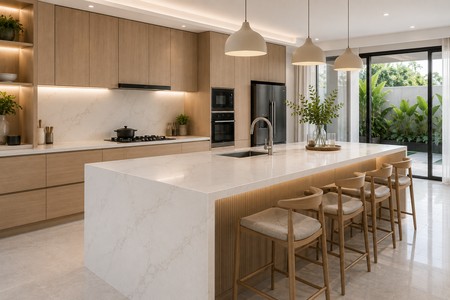 Can You Repair Quartz Countertop Damage? Here's What You Should Know 1 Modern Quartz Kitchen