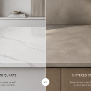 Quartz vs Sintered Stone countertop comparison