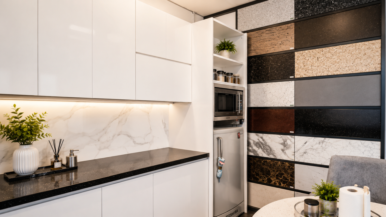 Stone Countertop Malaysia showroom by SolidTop