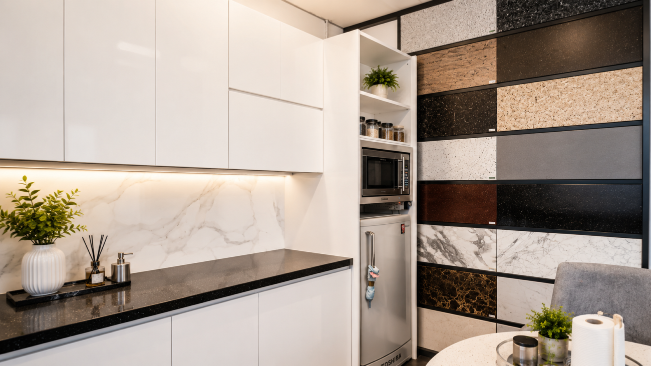 Stone Countertop Malaysia showroom by SolidTop