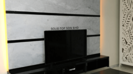 White Carara + Black Galaxy Emerald East Rawang