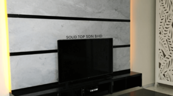 White Carara + Black Galaxy Emerald East Rawang