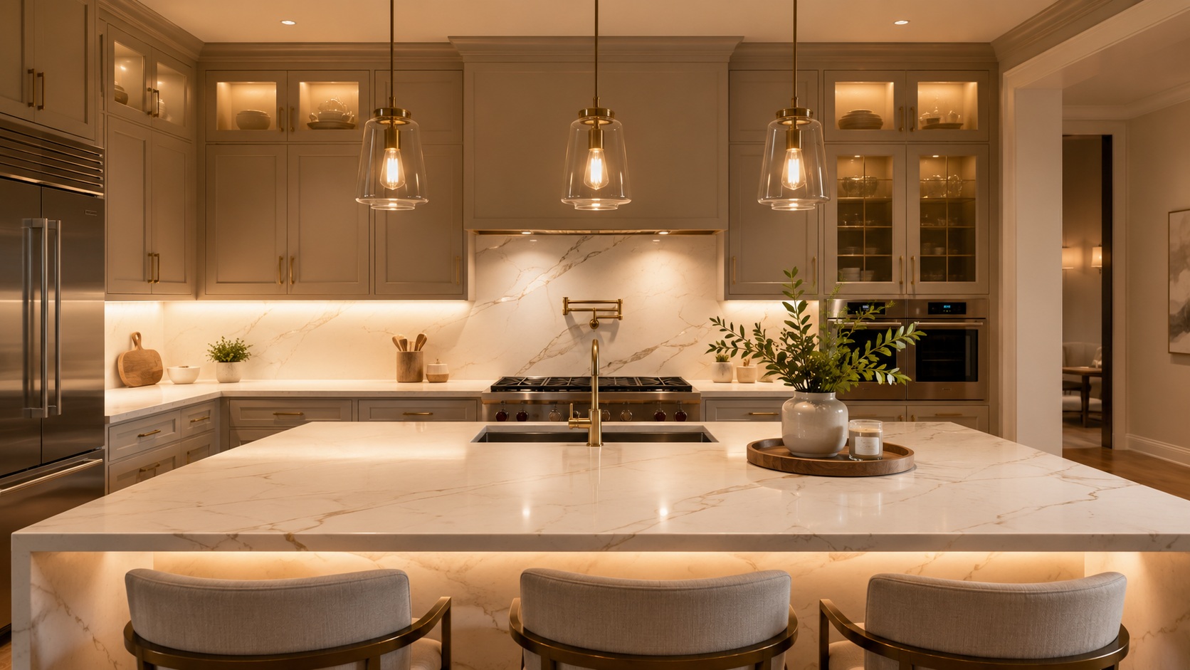 How Lighting Affects the Look of Your Quartz Countertop 1 quartz countertop lighting inspirational renovation